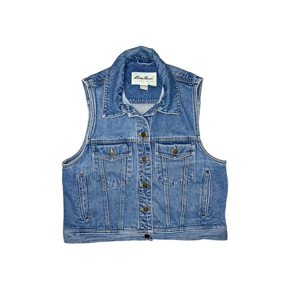 Eddie Bauer Jackets & Blazers - Eddie Bauer Vintage Denim Vest – Women’s Size Small